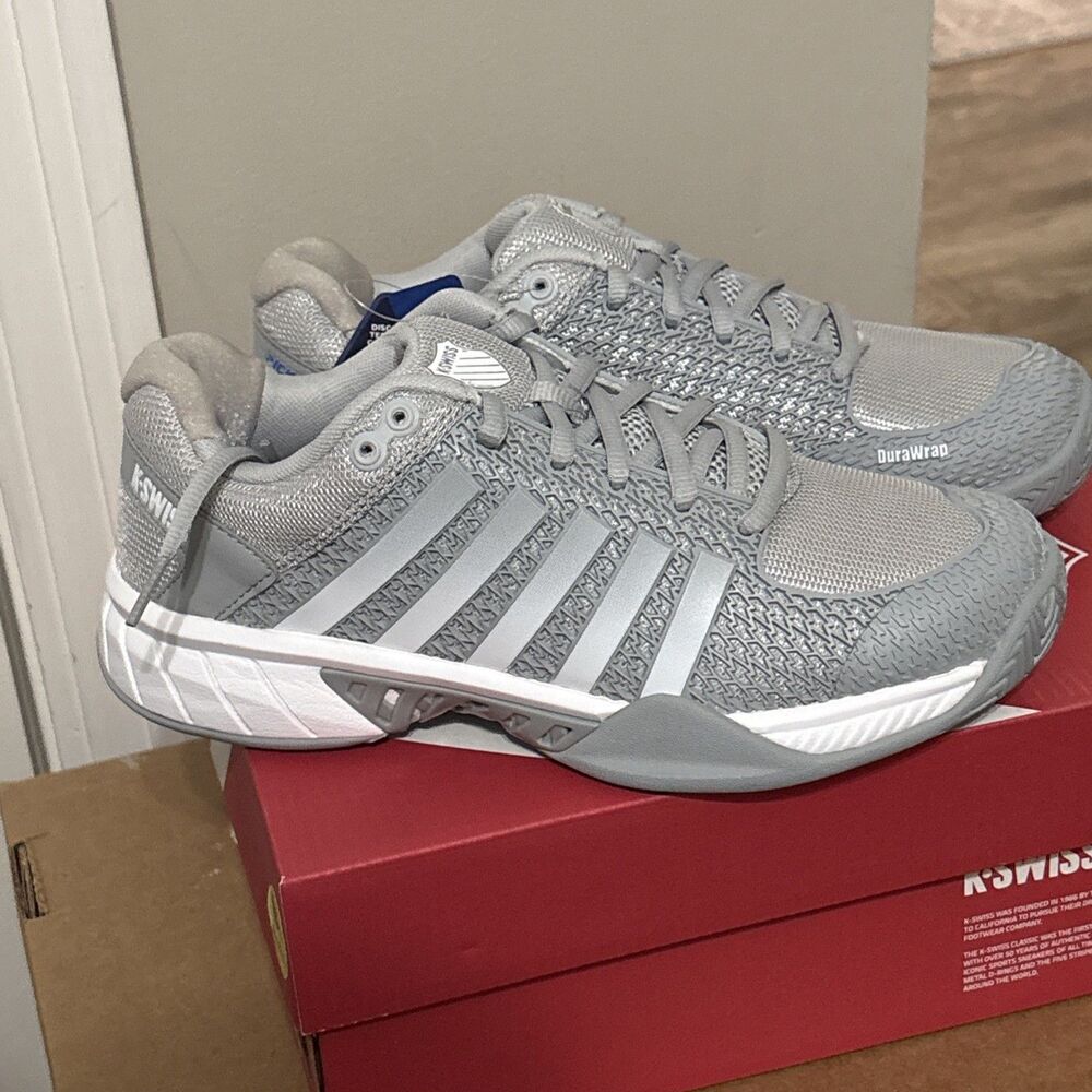 K-Swiss Women's Express Light Pickleball Shoes. Size 7.5 M NEW! MSRP $115 Gray